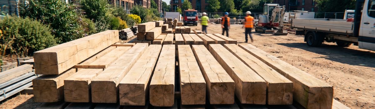 Rough sawn reclaimed beam structural timber