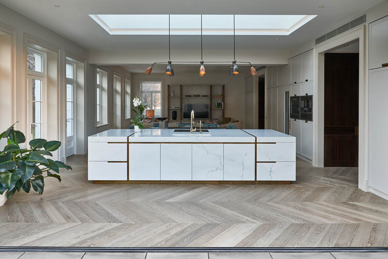 Grey Oak Chevron Modern
