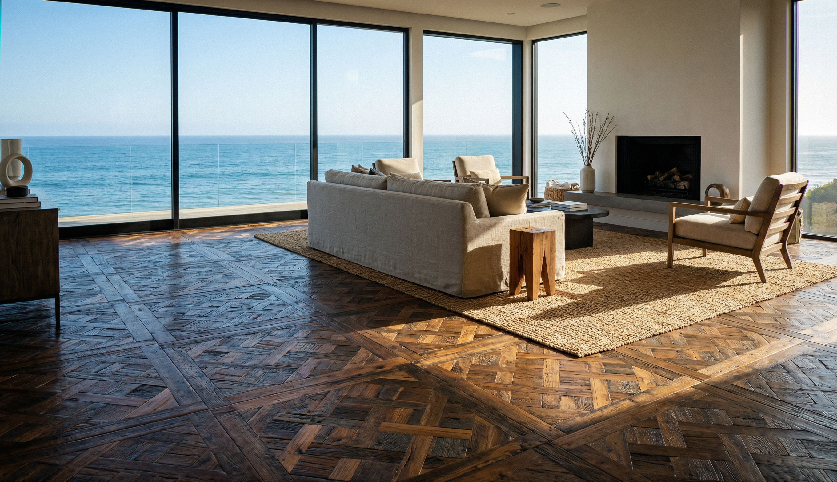Fountainbleau Parquet Flooring - French Estate Basketweave Pattern