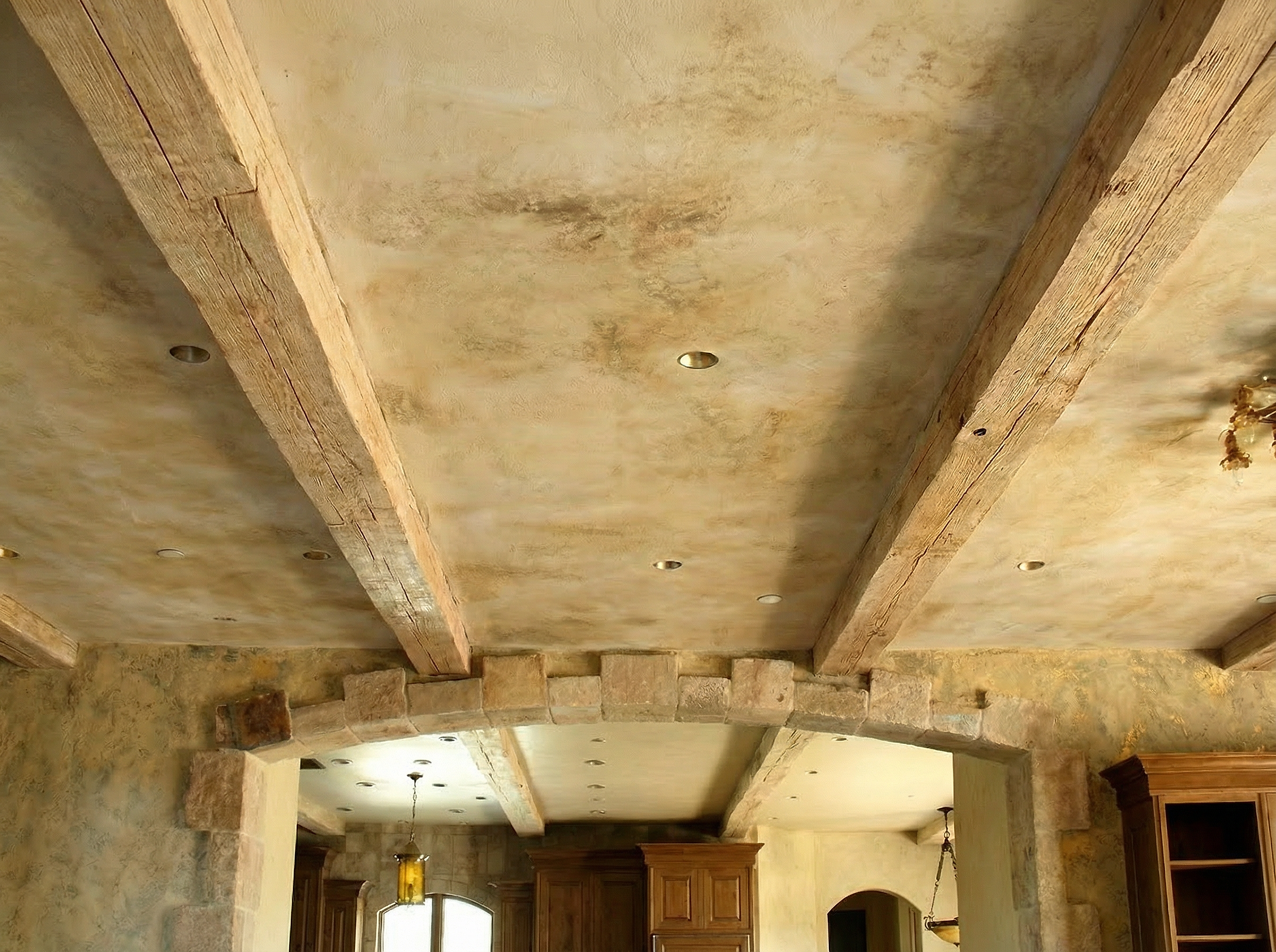 Reclaimed Planed Beams - Smooth Finish Antique Wood Beams Los Angeles