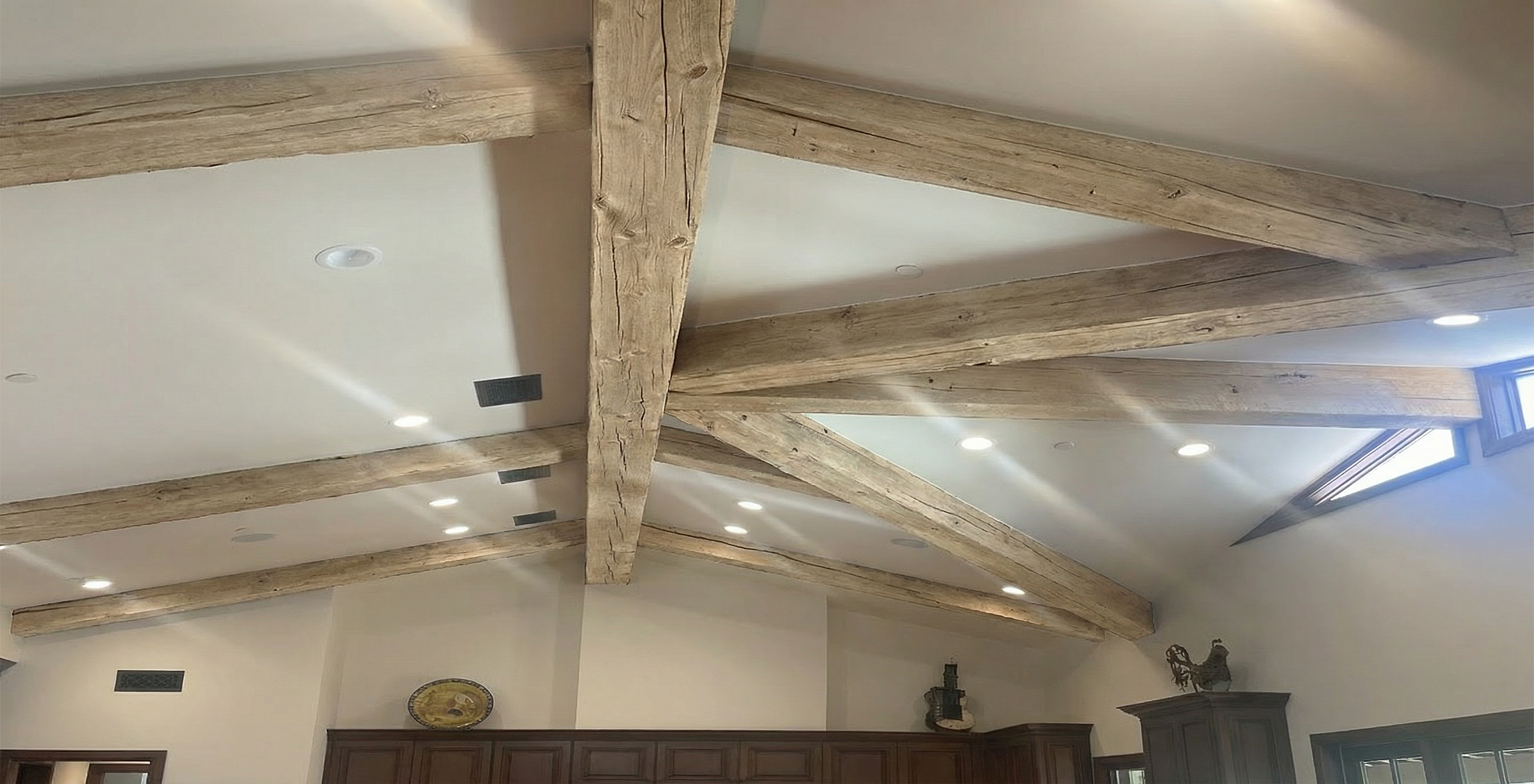 Reclaimed Rough Sawn Beams - Authentic Sawmill-Cut Antique Wood Beams Los Angeles
