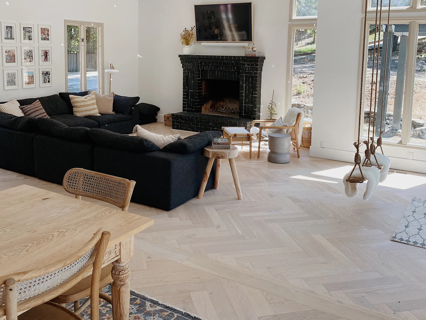 Herringbone White Oak Natural Finish