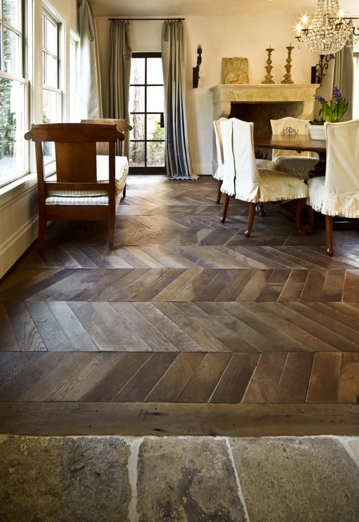 Herringbone Parquet Flooring - Classic Zigzag Pattern