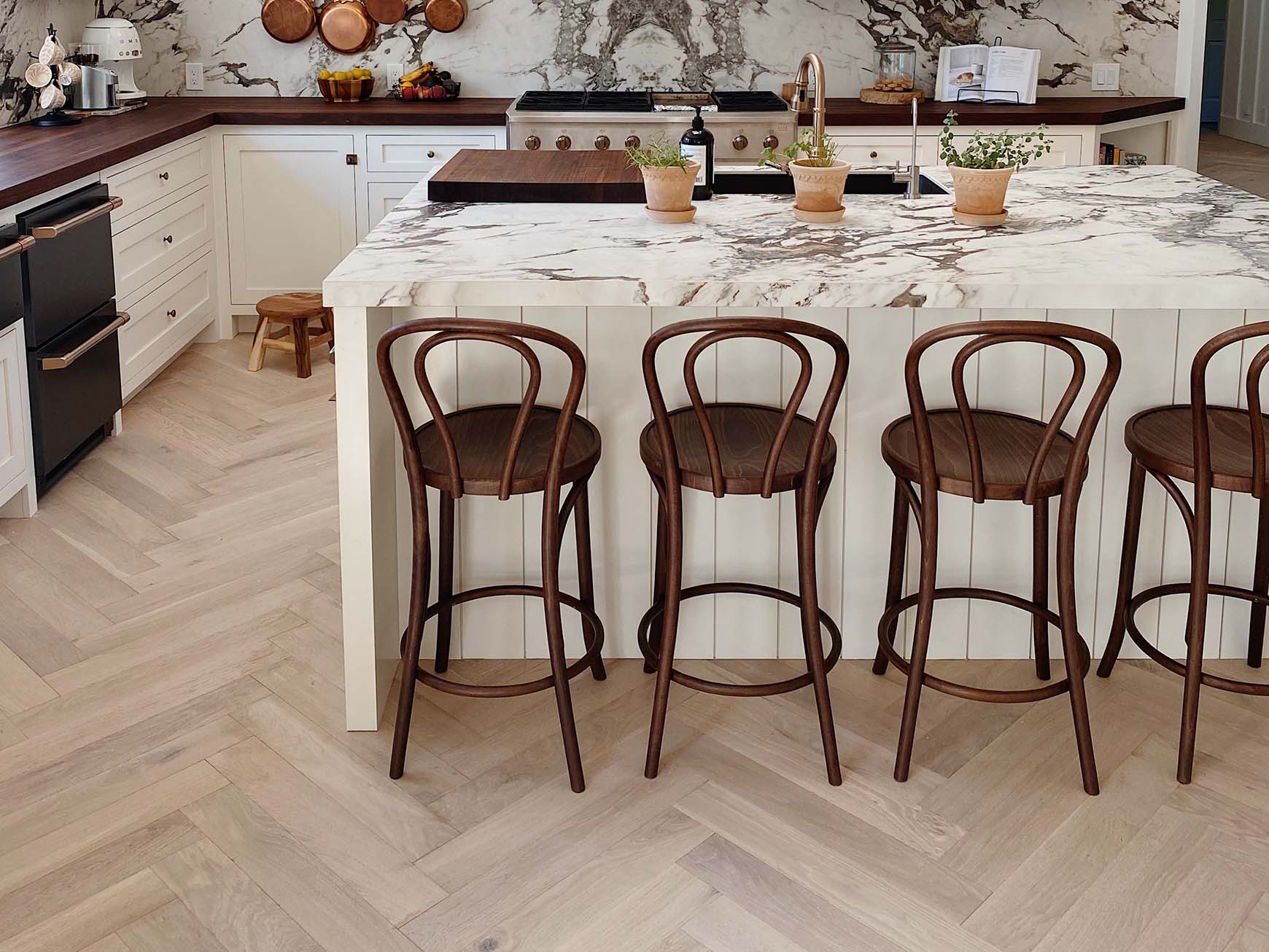 Wide Plank Herringbone Contemporary